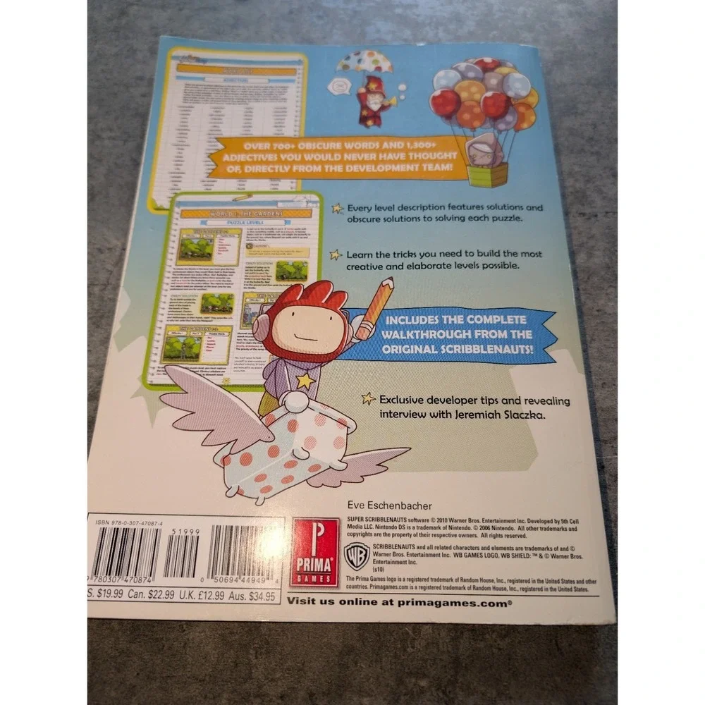 Super Scribblenauts Prima Officially Licensed Game Guide PB Gaming Strategy